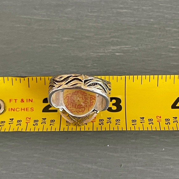 🌟 White Topaz Sterling Silver Statement Ring - Picture 8 of 11